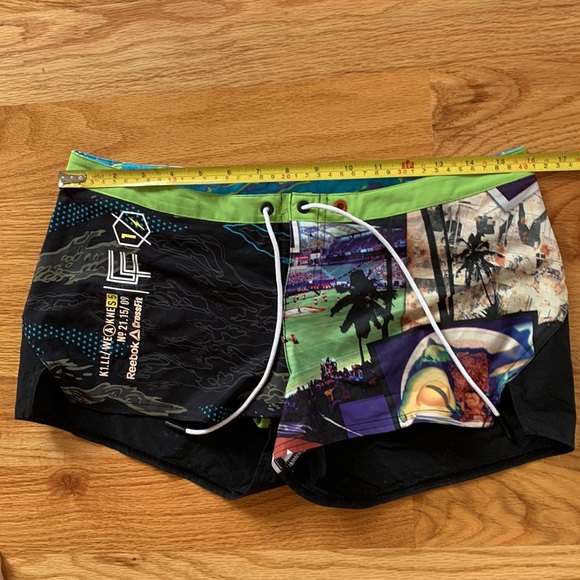 Reebok crossfit games shorts avacado delta boardshort bathing suit bottom XCF - Picture 11 of 11